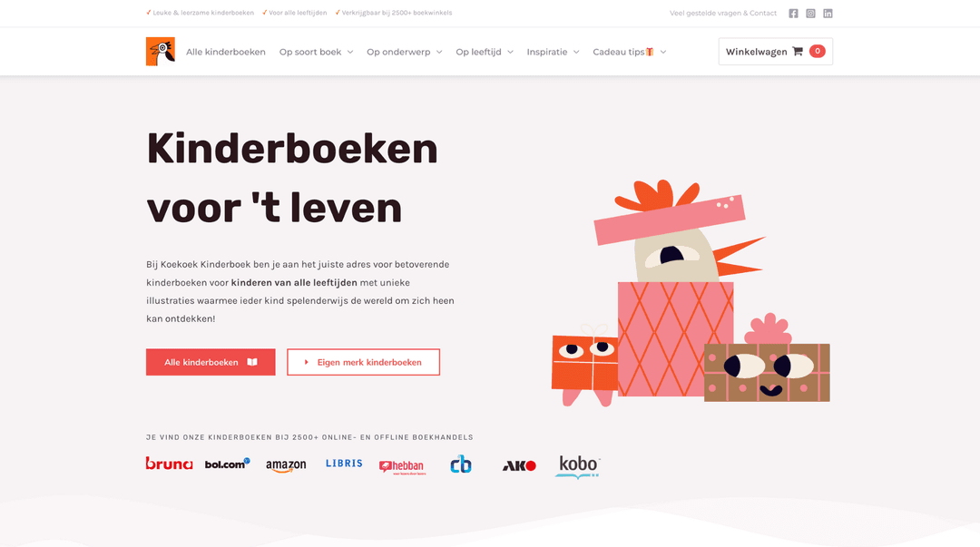 Koekoek Kinderboek website