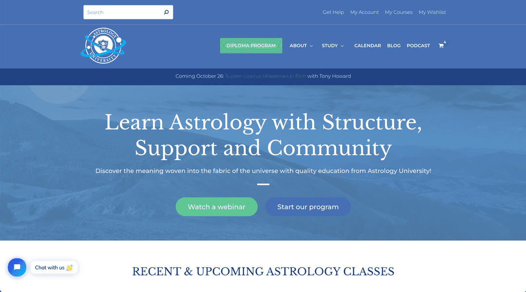 Astrology University website